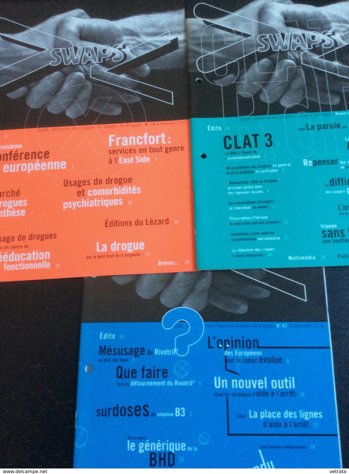 3 Numéros De SWAPS (santé, Réduction Des Risues & Usages De Drogues) : N° 16/40-41 & 47 (2000/07) - Médecine & Santé