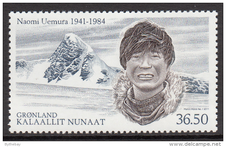 Greenland MNH 2011 Scott #599 36.50k Naomi Uemura, Japanese Arctic Explorer - Nuevos