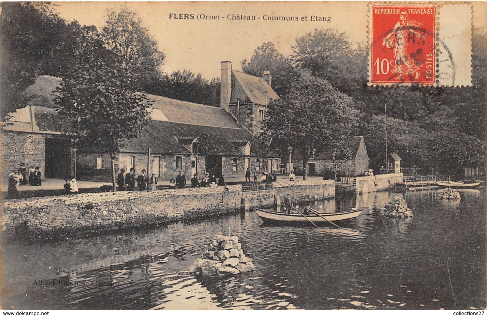 61-FLERS- CHÂTEAU , COMMUNS ET ETANG - Flers