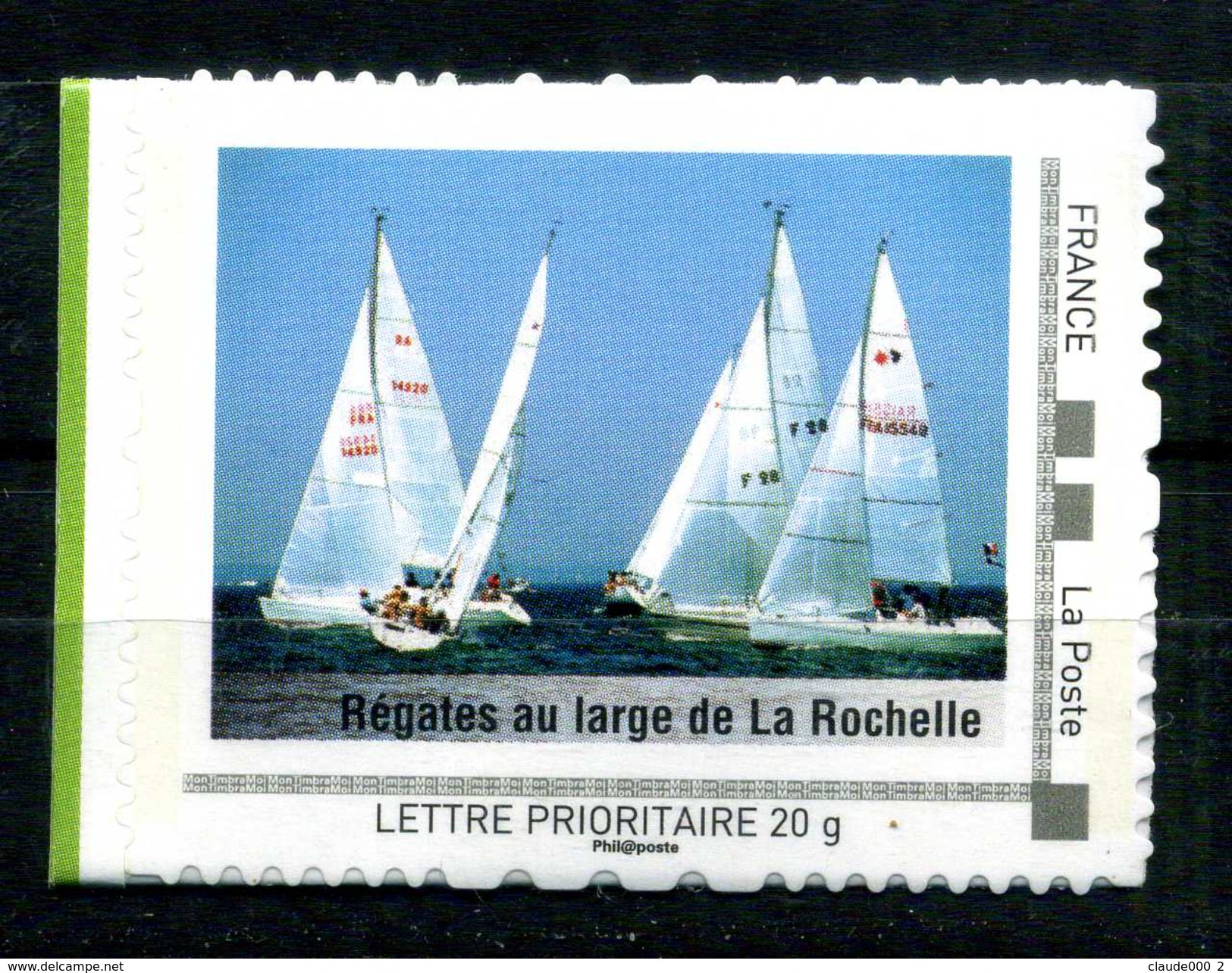 Régates Au Large De La Rochelle , Voiliers Adhésif Neuf ** . Collector Poitou - Charente 2009 - Collectors