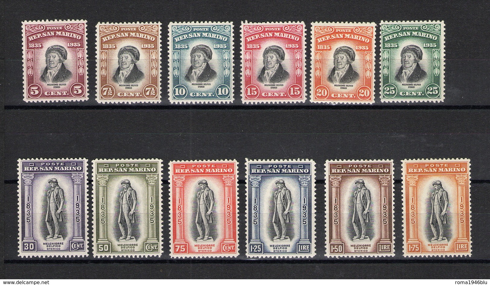 SAN MARINO 1935 DELFICO SERIE CPL. ** MNH - Nuevos