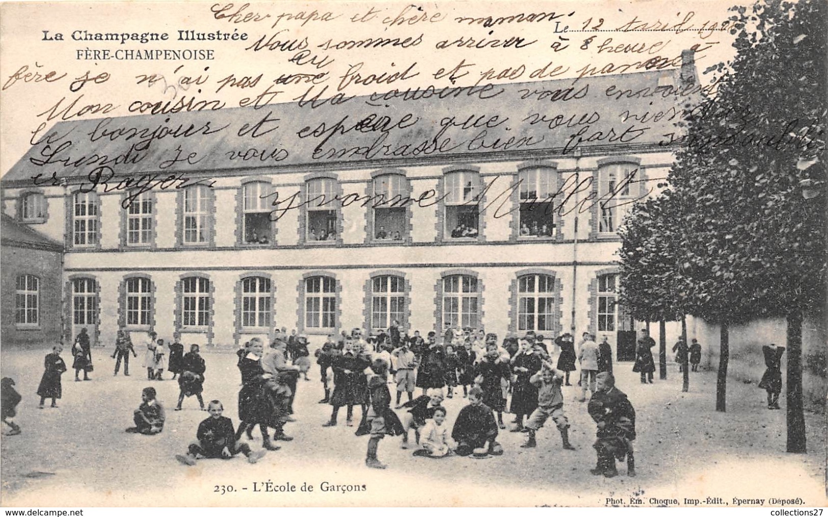 51-FERE-CHAMPENOISE- L'ECOLE DES GARCONS - Fère-Champenoise