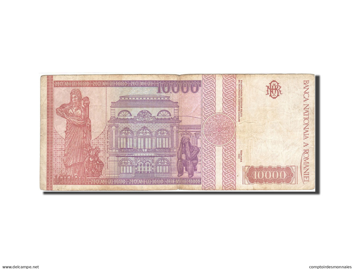 Billet, Roumanie, 10,000 Lei, 1991-1994, 1994, KM:105a, TB+ - Roemenië