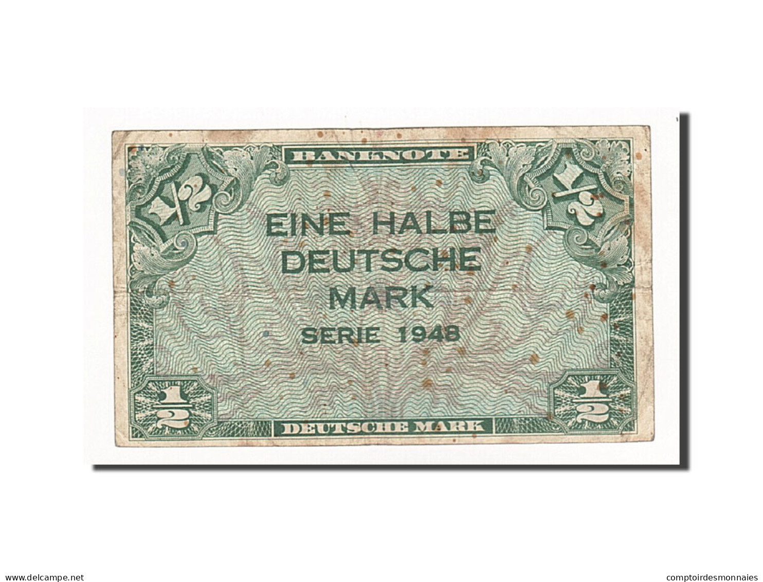 Billet, République Fédérale Allemande, 1/2 Deutsche Mark, 1948, 1948, KM:1a - 1/2 Mark