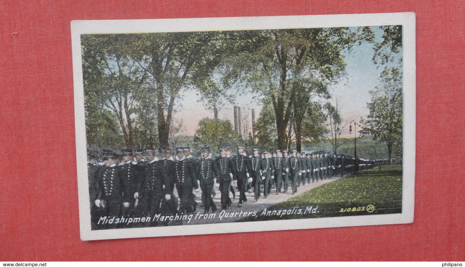 Midshipmen Marching From Quarters   Maryland > Annapolis &ndash; Naval Academy   =ref 2536 - Annapolis – Naval Academy