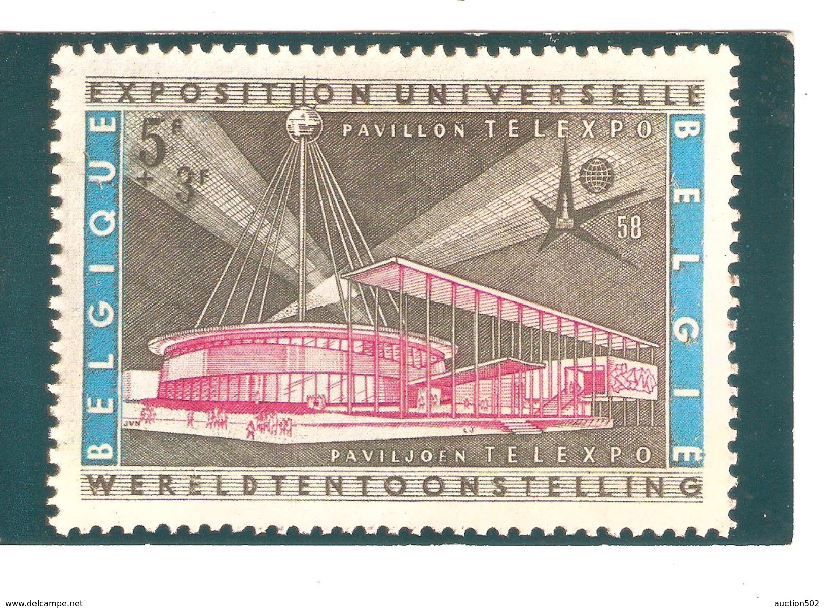 TP 1047(2)-1048-1049 S/CP Exposition De Bruxelles 1958 C.BXL EXPO 25/8/1958 V.Dover England PR4316 - 1958 – Bruxelles (Belgique)