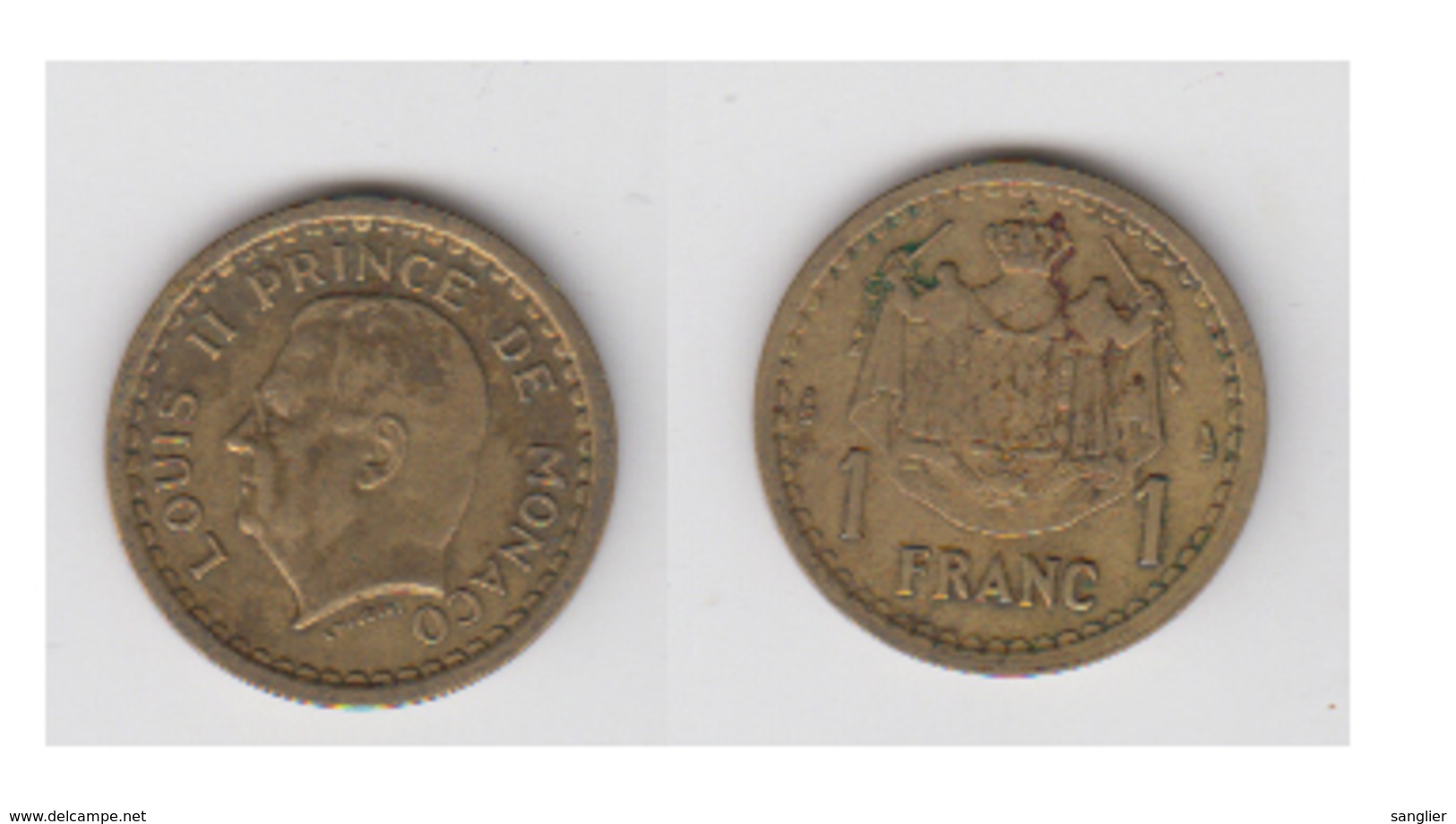 1 FR ( BRONZE) LOUIS II - 1922-1949 Louis II