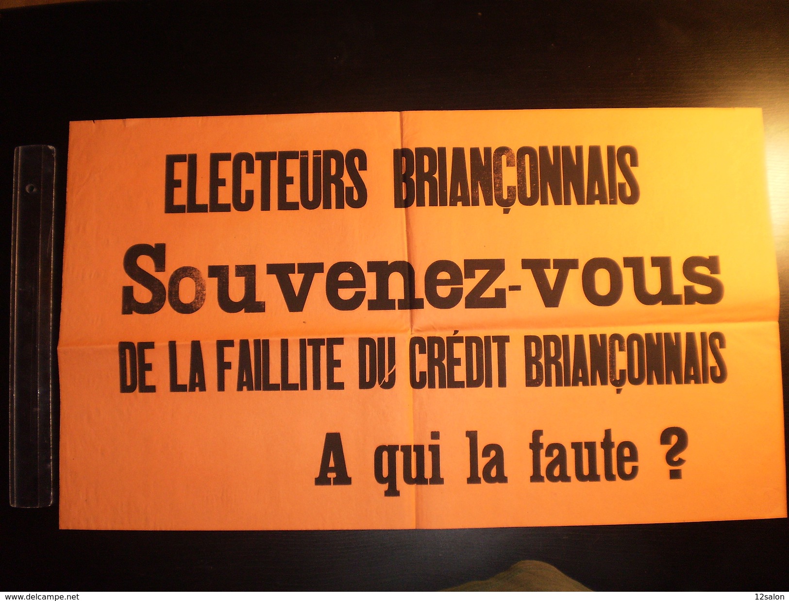 ELECTIONS AFFICHE  HAUTES ALPES BRIANCON 1900/1930 - Plakate