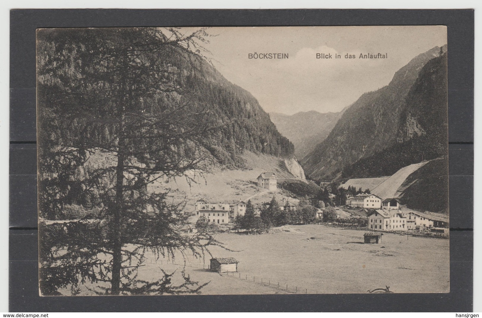 STM422 POSTKARTE JAHR Ca1910 BÖCKSTEIN Blick In Das Anlauftal GEBRAUCHT SIEHE ABBILDUNG - Böckstein