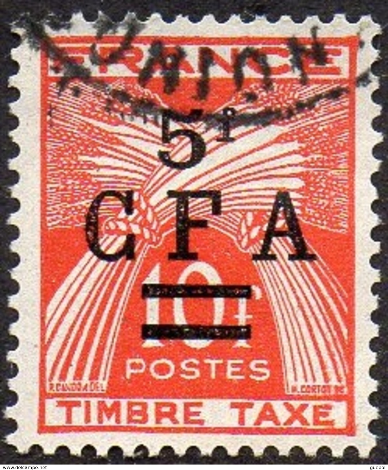 Réunion Obl. N° Taxe 41 - Gerbes De Blé - Postage Due