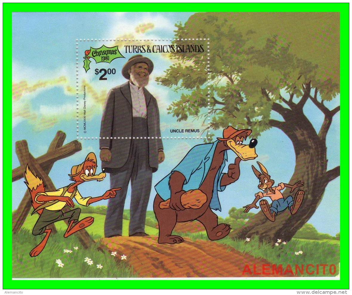 TURCAS Y CAICOS ISLAS   ( Hojita Bloque )     TEMATICA WALY DISNEY   AÑO 1981 - Turks & Caicos (I. Turques Et Caïques)