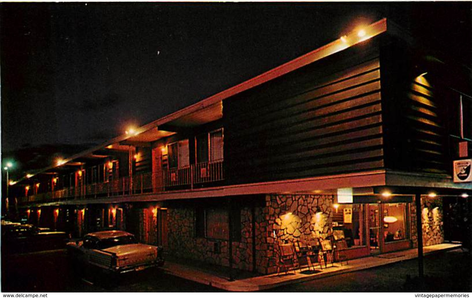 259285-Idaho, Moscow, Royal Motor Inn At Night, Ross Hall Scenics By Dexter Press No 43649-C - Sonstige & Ohne Zuordnung