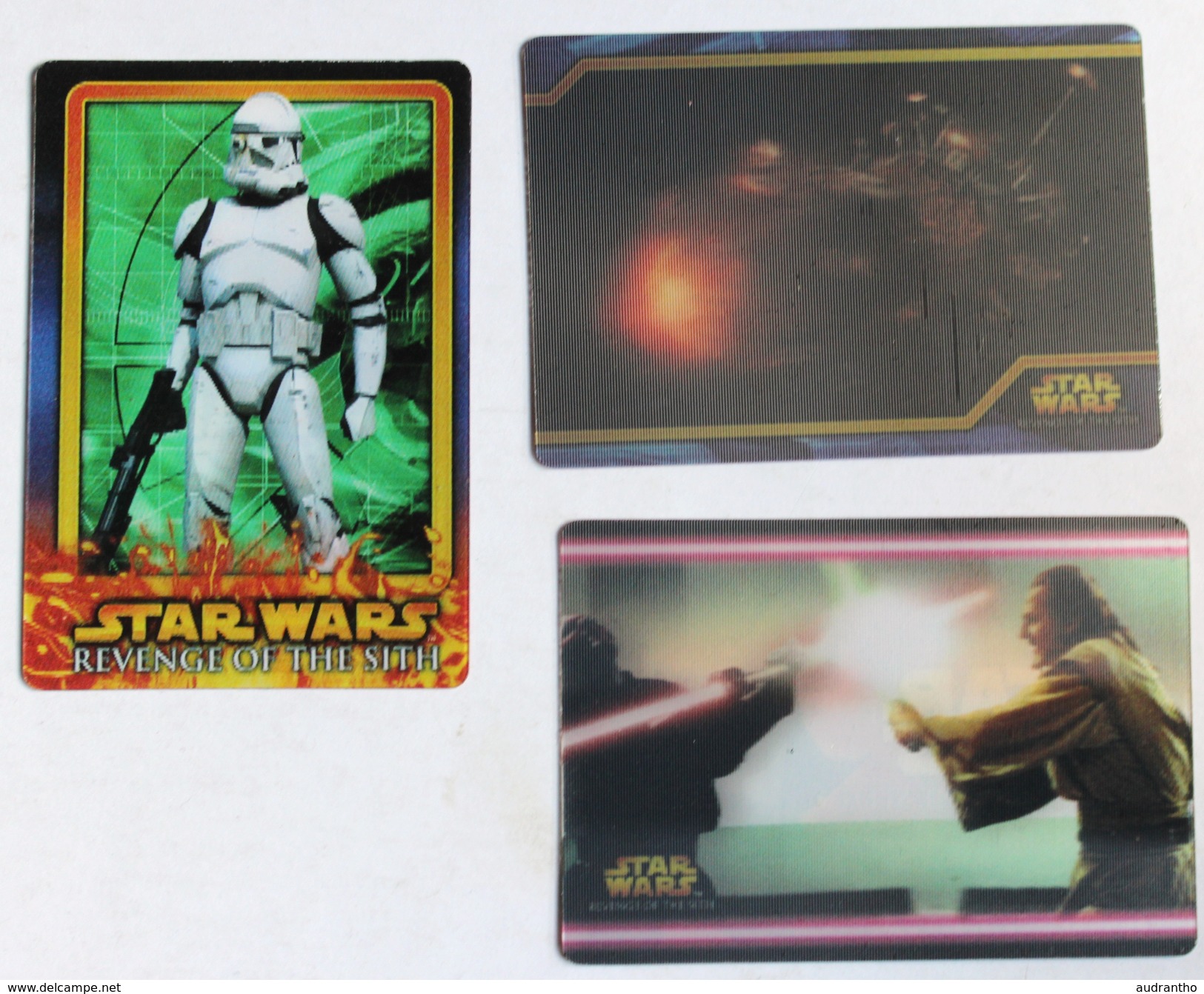 3 Cartes 3D Star Wars Revenge Of The Sith Flix Pix 2005 Topps - Star Wars