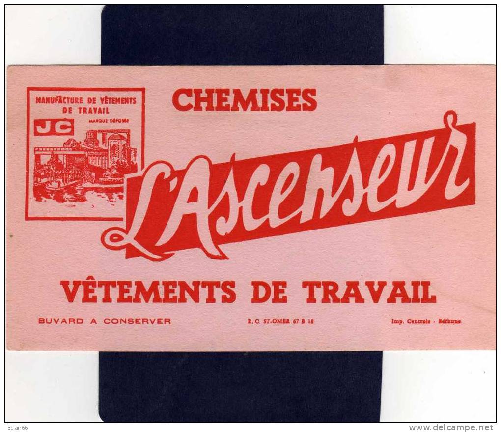 BUVARD : Chemises L'ASCENSEUR Vetement De Travail Arques Saint Omer - Kleidung & Textil