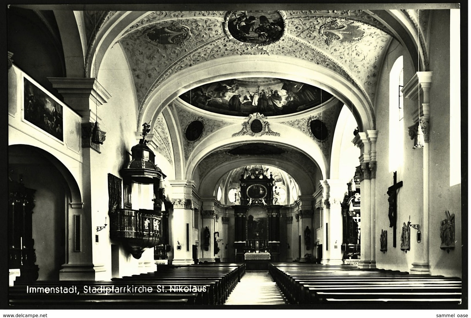 Immenstadt  -  Stadtpfarrkirche St. Nikolaus  -  Innenbereich -  Ansichtskarte Ca. 1960    (7141) - Immenstadt