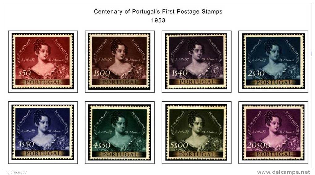 PORTUGAL STAMP ALBUM PAGES 1853-2010 (631 Color Illustrated Pages) - English