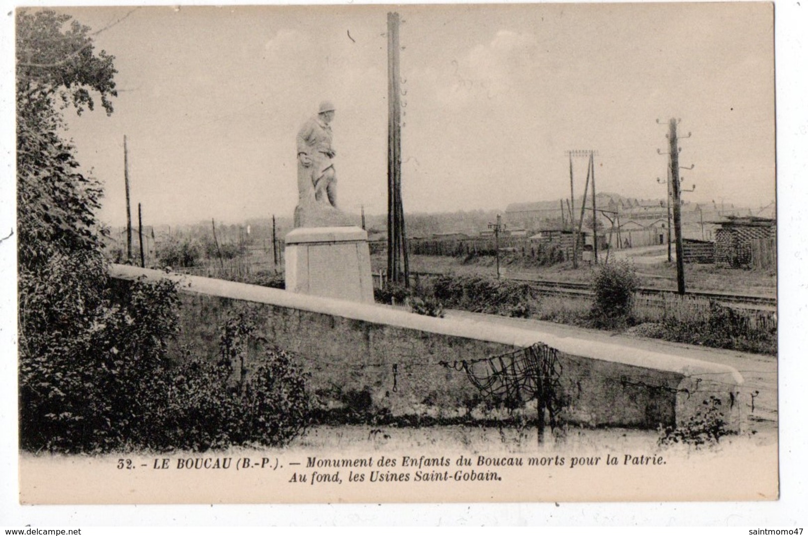 64 - LE BOUCAU . MONUMENT DES ENFANTS DU BOUCAU MORTS POUR LA PATRIE - Réf. N°1084 - - Boucau