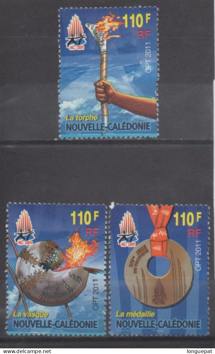 Nelle CALEDONIE -  Jeux Du Pacifique - Les Symboles : Médaille D'Or, Torche, Vasque Avec Flamme - - Unused Stamps