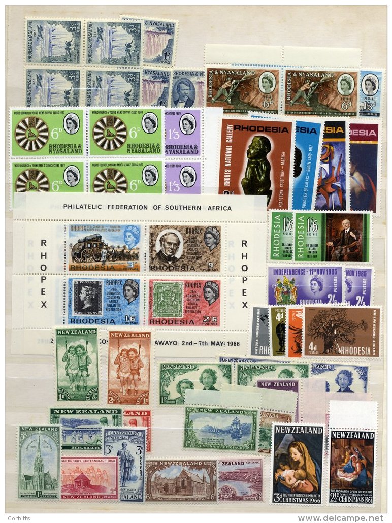 BRITISH COMMONWEALTH Stock Book Containing A Range Of Mainly 1970's Complete Sets UM With Some In Blocks Of Four, Anothe - Sonstige & Ohne Zuordnung