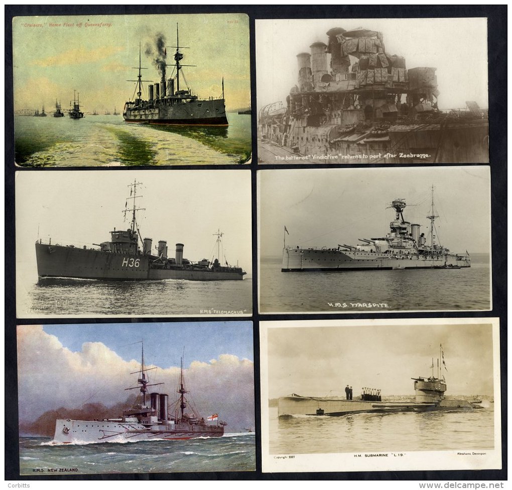 SHIPPING Collection Of Cards (167) &amp; Postcard Sized Photographs (314) Housed In Two Modern Albums. - Ohne Zuordnung