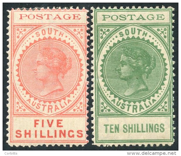 1902-04 Thin 'POSTAGE' 5s &amp; 10s, Fresh M, SG.277/278. (2) Cat. &pound;290 - Sonstige & Ohne Zuordnung