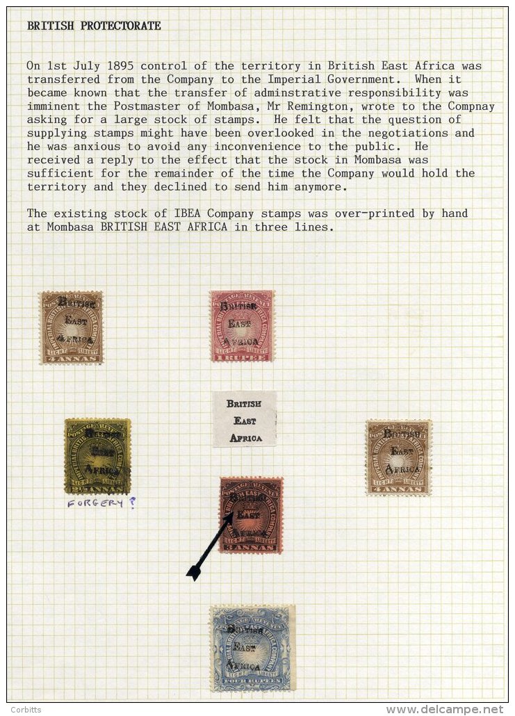 1895 Overprints On Stamps Of India Comprising 3a Unused, 4a (2) M Or Part O.g, 1r Unused (Imperf Right Side). Cat. &poun - Sonstige & Ohne Zuordnung