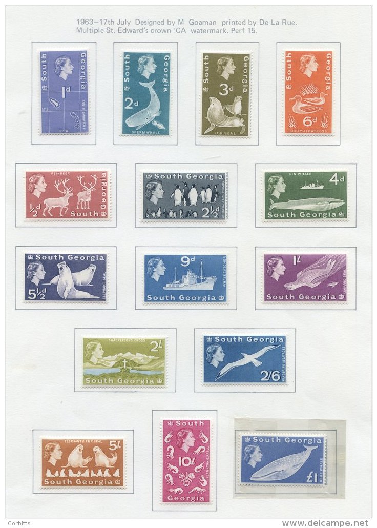 1944-82 M &amp; U Collection In A Printed Album Incl. 1944 S. Georgia &amp; S.Orkney Sets Of Eight M, Graham Land Set VF - Sonstige & Ohne Zuordnung