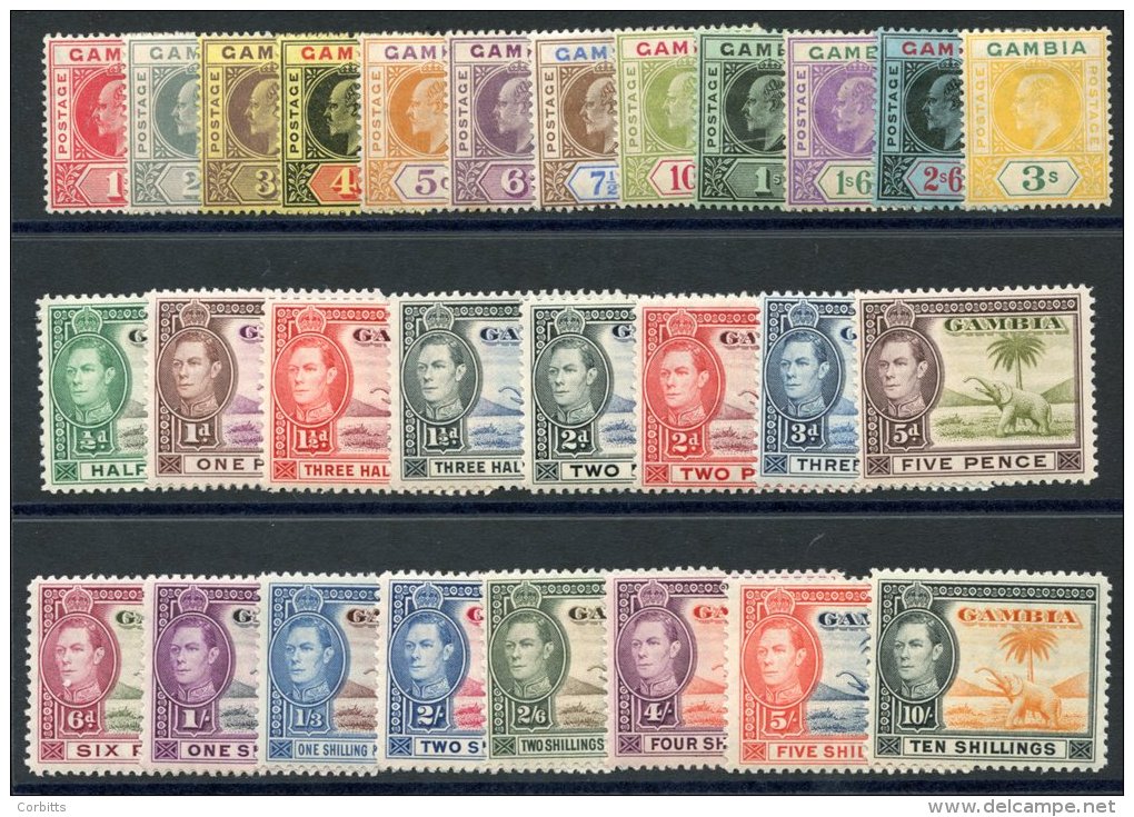 1909 MCCA Set M (excl. &frac12;d &amp; 2s), From SG.73/85 (Cat. &pound;150), 1938 KGVI Defin Set, Fine M, SG.150/161. (1 - Sonstige & Ohne Zuordnung