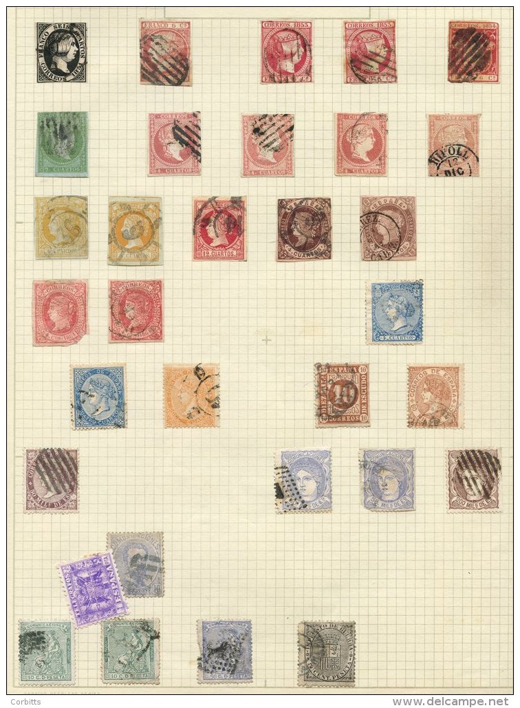 1850-1990's M &amp; U Collection On Leaves (binders Removed), Majority Are 20th Century (approx. 3000 Stamps) - Sonstige & Ohne Zuordnung