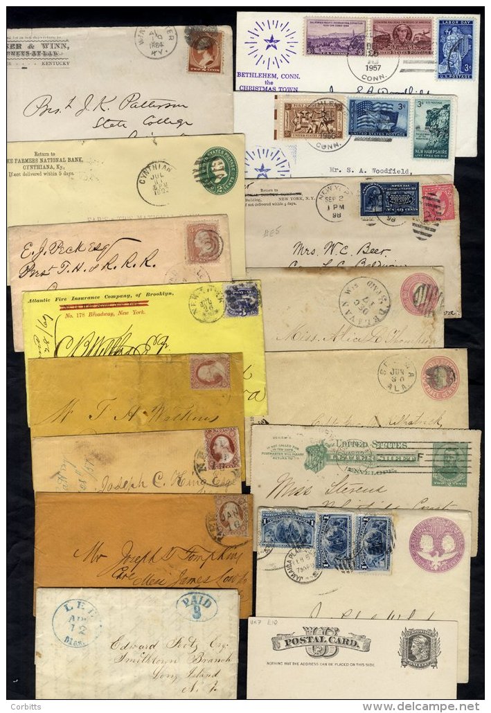 1852-1990's Selection Of 49 Covers Incl. A Few Earlies, 1950's/60's Incl. FDC's Etc. - Sonstige & Ohne Zuordnung