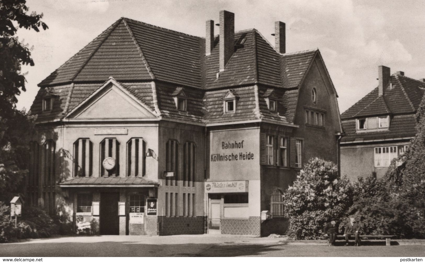 ÄLTERE POSTKARTE BERLIN-NEUKÖLLN BAHNHOF KÖLLNISCHE HEIDE THIELE'S IMBISS Station Gare Ansichtskarte Cpa AK Postcard - Neukölln