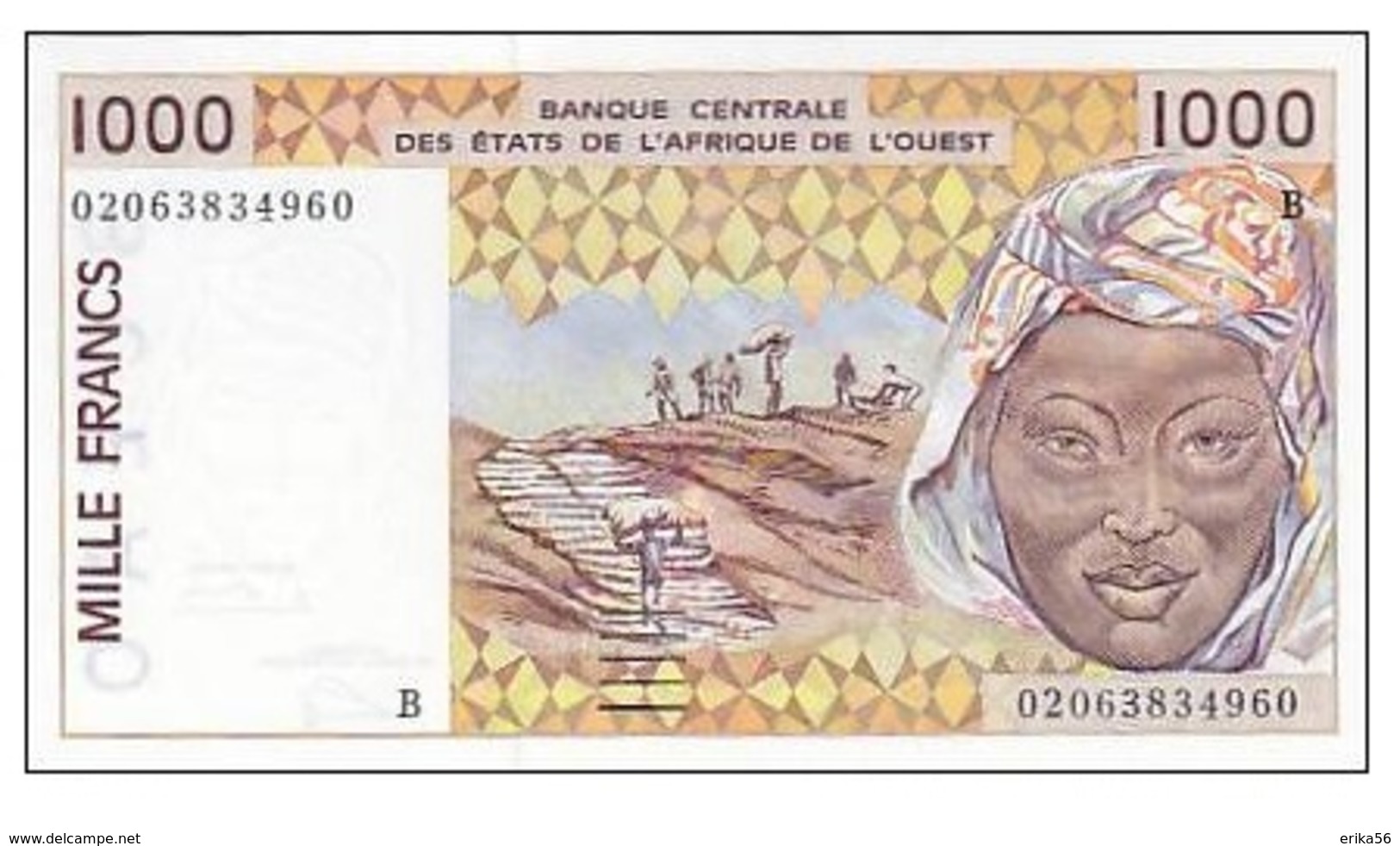 BILLET BENIN  1000 FRANCS - Benin