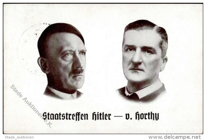 Hitler V. Horthy Staatstreffen WK II I-II (fleckig) - Ohne Zuordnung