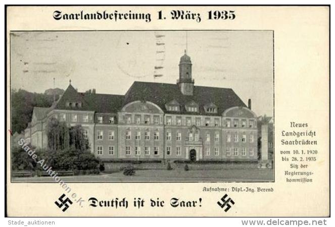 SAARBEFREIUNG 1935 WK II - SAARBR&Uuml;CKEN - Deutsch Die Saar - S-o I-II - Non Classificati