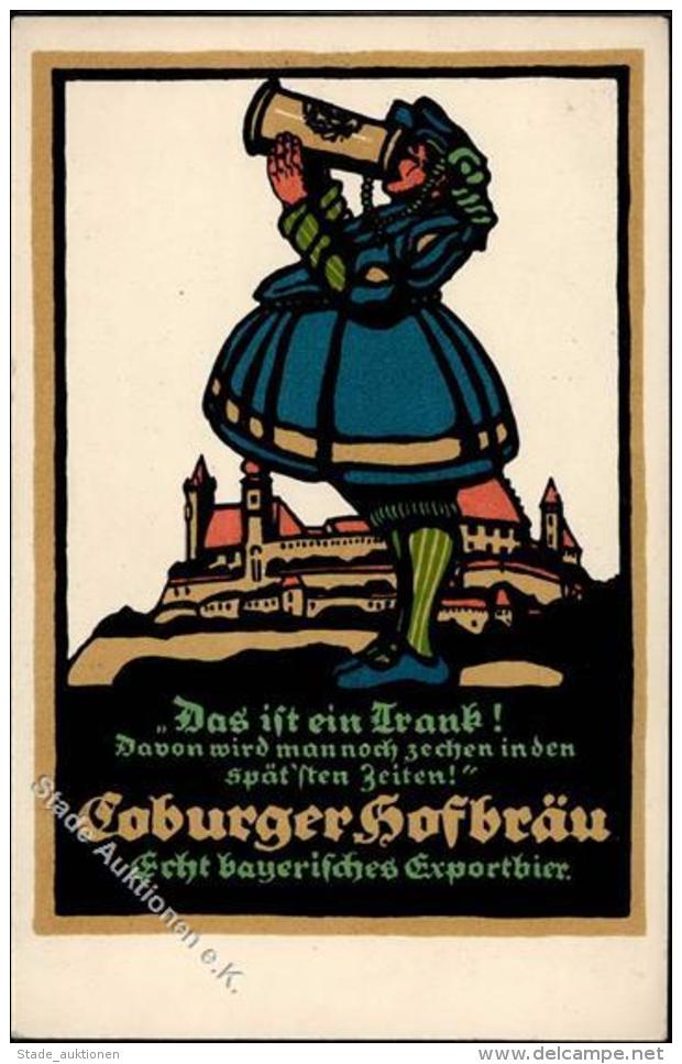 Bier Coburger Hofbr&auml;u K&uuml;nstlerkarte I-II Bi&egrave;re - Bierbeek