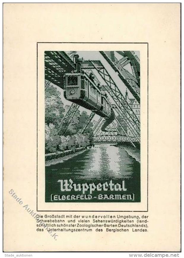 Seide Wuppertal (5600) Gewebt Schwebebahn  I-II Soie - Non Classificati