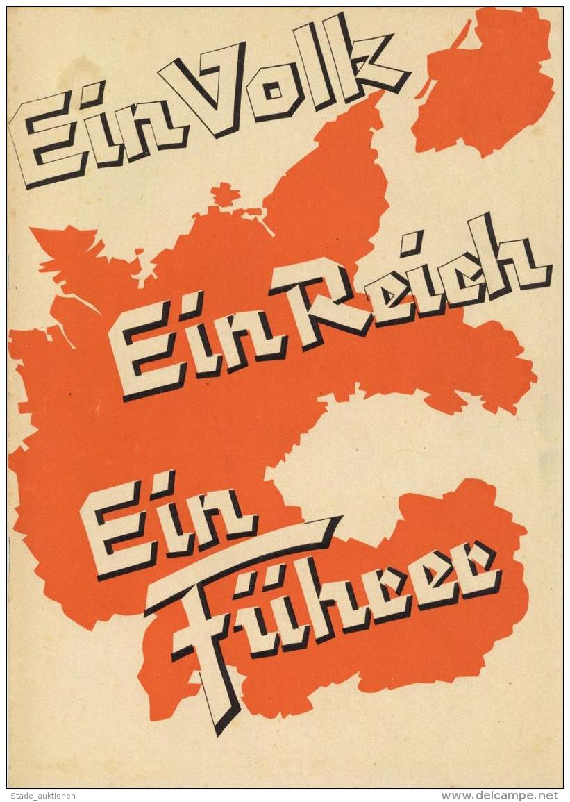 Buch WK II Ein Volk Ein Reich Ein F&uuml;hrer Zeitschrift Mit 14 Seiten Abbildungen II - Non Classificati