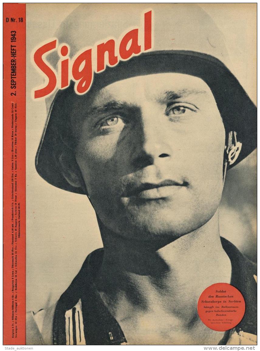 Buch WK II  Signal, Zeitschrift September 1943 Heft 18 Deutscher Verlag Berlin 39 Seiten Sehr Viele Abbildungen II - Non Classificati