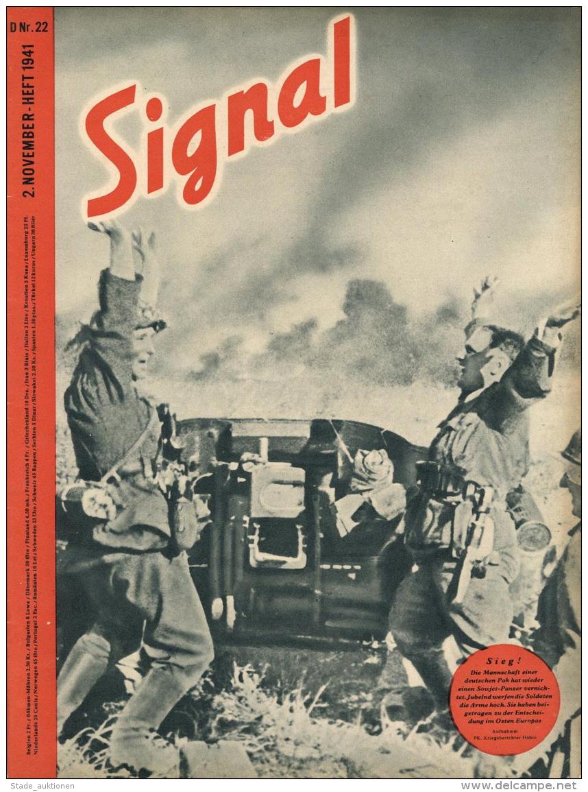 Buch WK II  Signal, Zeitschrift November 1941 Heft 22 Deutscher Verlag Berlin 47 Seiten Sehr Viele Abbildungen II - Non Classificati