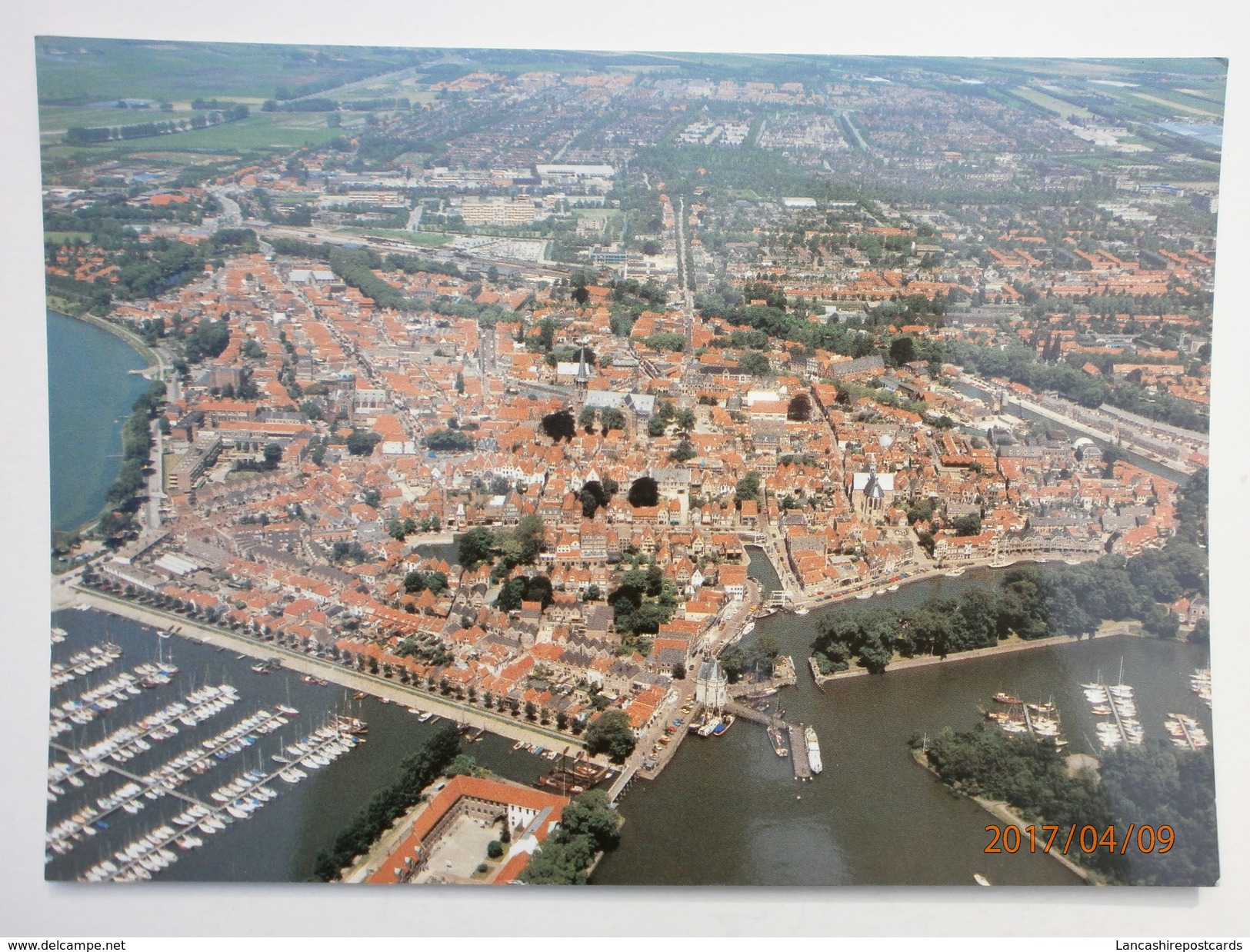 Postcard Groeten Uit Hoorn Panorama Aerial View  My Ref B2946 - Hoorn