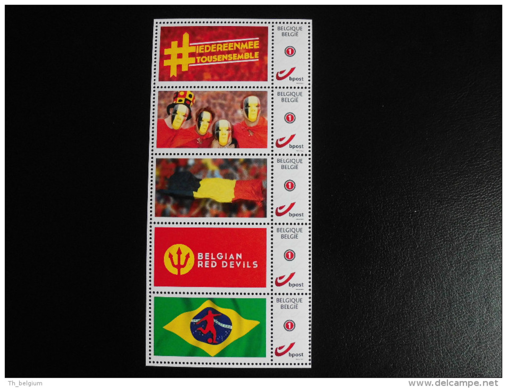 België Belgium 2014 - My Stamps Voetbal Rode Duivels / Football Soccer Belgian Red Devils - FIFA World Cup 2014 Brasil - Nuovi