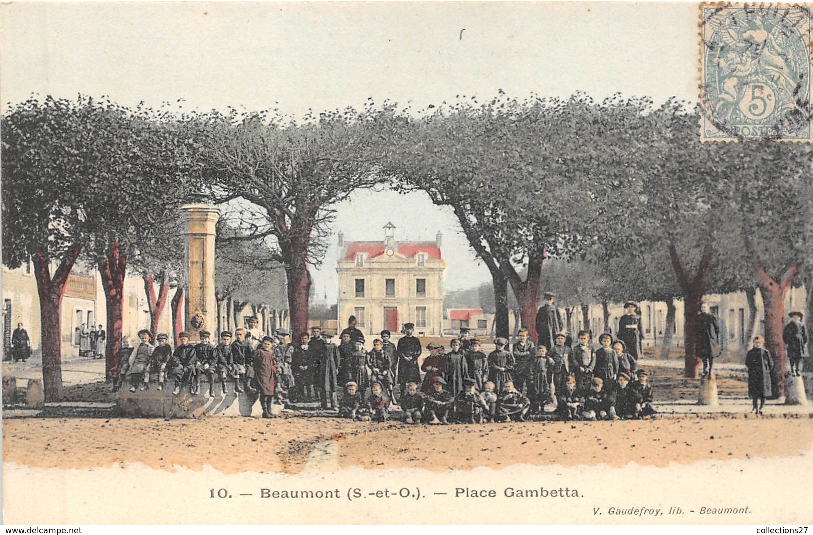 95-BEAUMONT-SUR-OISE- PLACE GAMBETTA - Beaumont Sur Oise