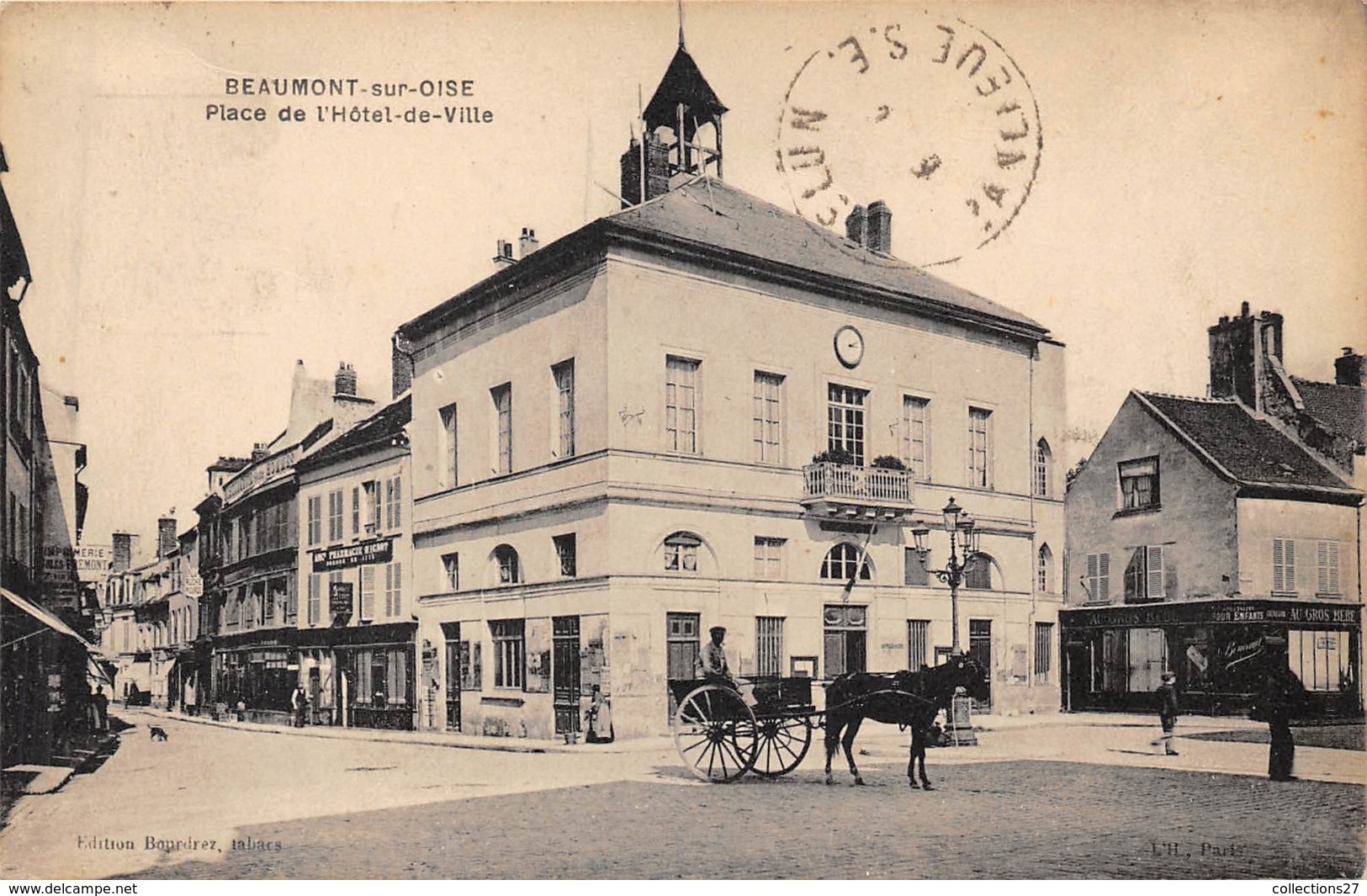 95-BEAUMONT-SUR-OISE-  PLACE DE L'HÔTEL DE VILLE - Beaumont Sur Oise