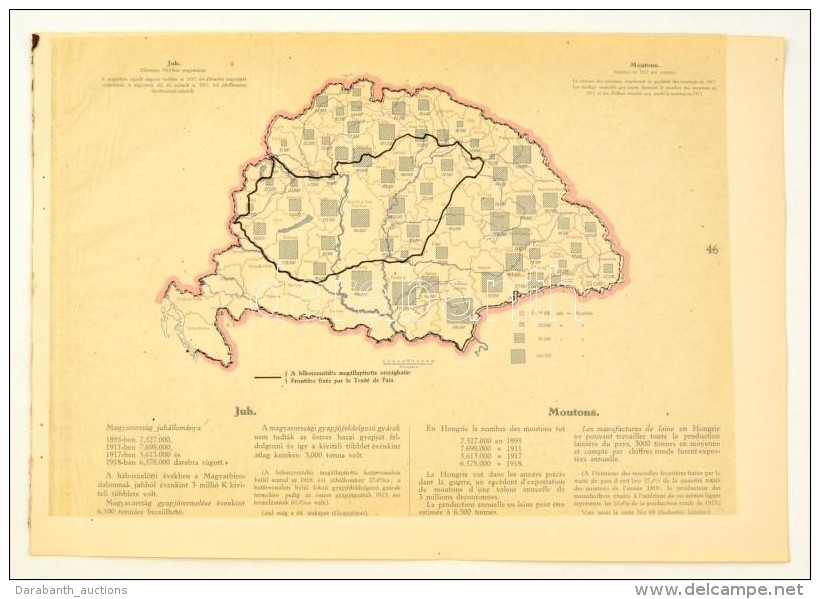 Cca 1920 Juh&aacute;llom&aacute;ny Megy&eacute;nk&eacute;nt 1917-ben, A 'Magyarorsz&aacute;g Gazdas&aacute;gi... - Altri & Non Classificati