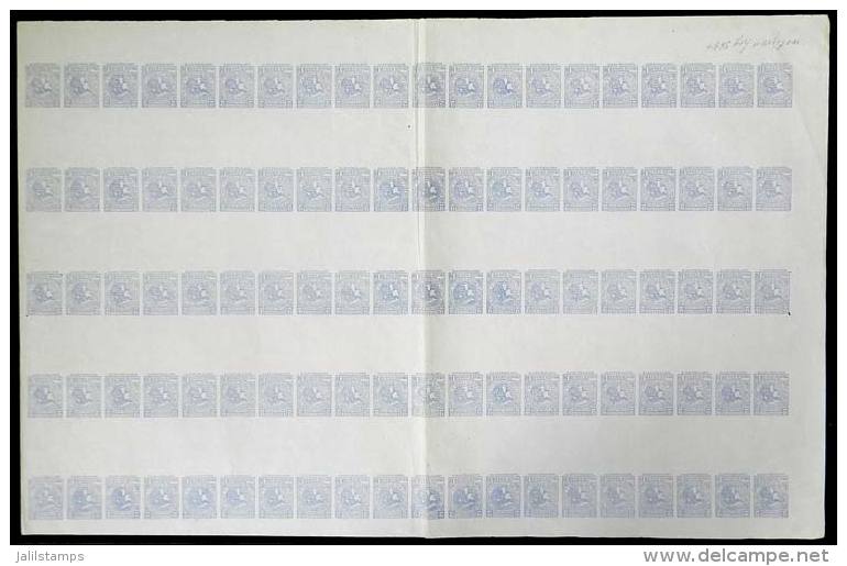 National Taxes, CIGARS, 2c., Complete Imperforate Sheet Of 100 Stamps, VF Quality, Rare! - Other & Unclassified