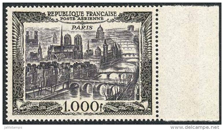 Sc.C27, 1950 1000Fr. Paris, MNH, With Sheet Margin, Excellent Quality. Catalog Value US$150. - Sonstige & Ohne Zuordnung