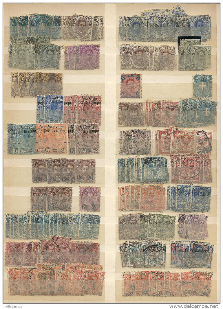 Large Stock In Stockbook Mostly Of Used Stamps, VERY HIGH CATALOG VALUE, Including Many Stamps Of High Value Of... - Non Classés