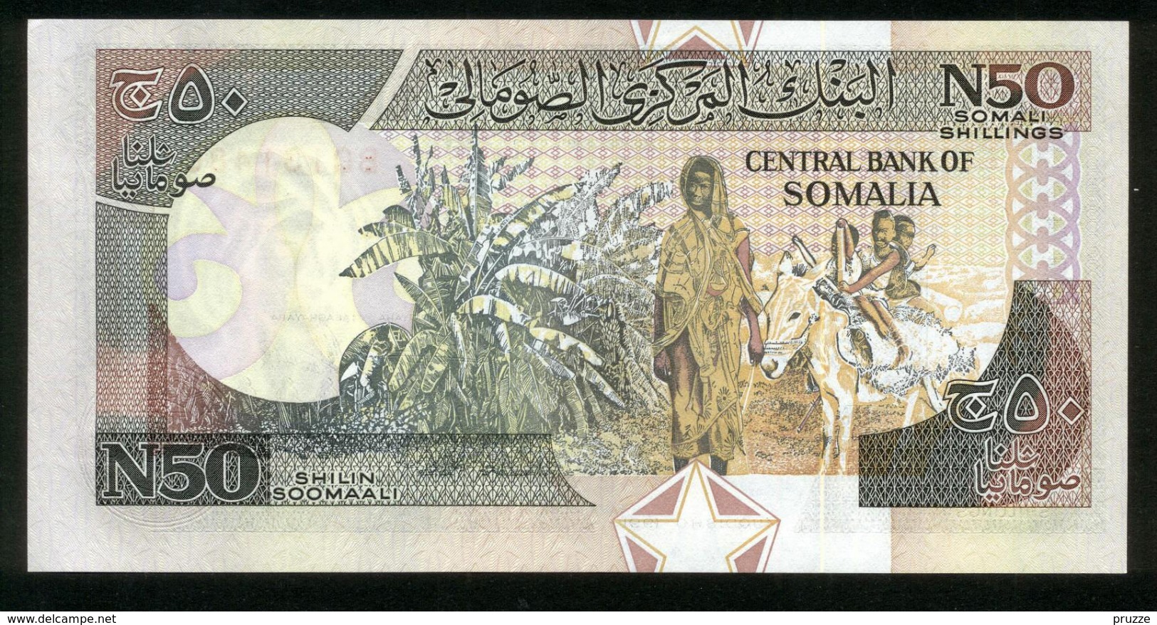 Somalia Soomaaliya 1991, N 50 Shilin Shillings - UNC - BQ1814801 - Somalia