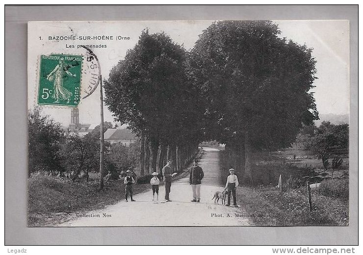 CPA - Bazoche-sur-Hoène (61) - 1. Les Promenades - Bazoches Sur Hoene