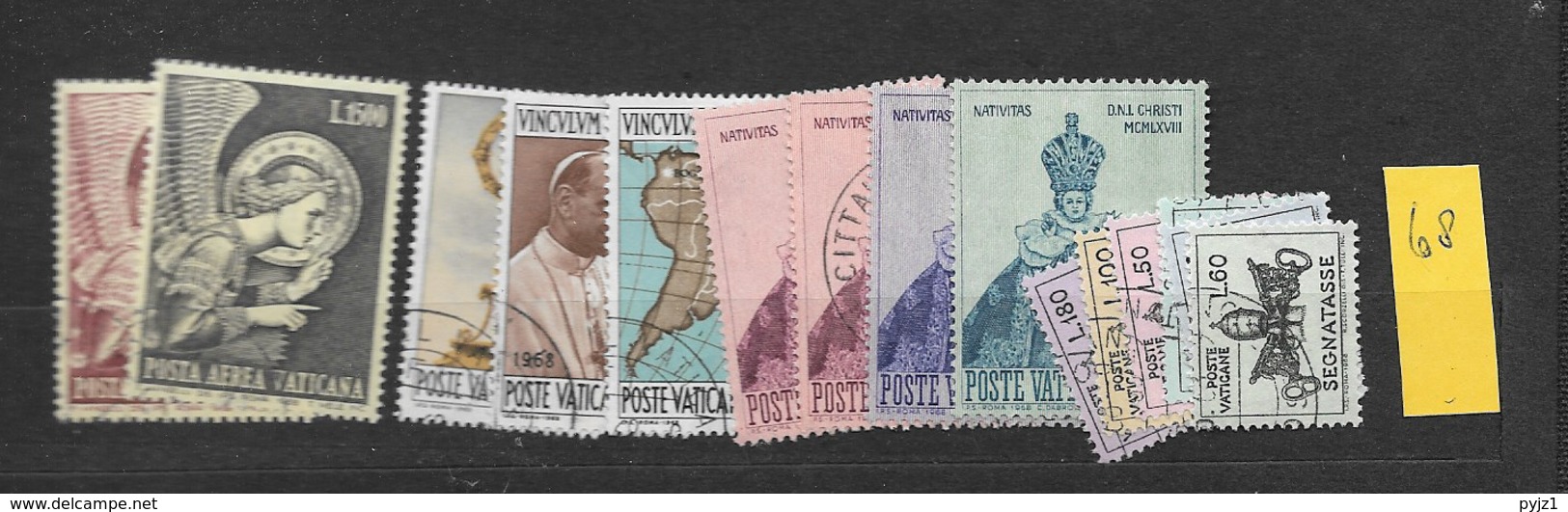 1968 USED Vaticano, Year Complete - Gebruikt